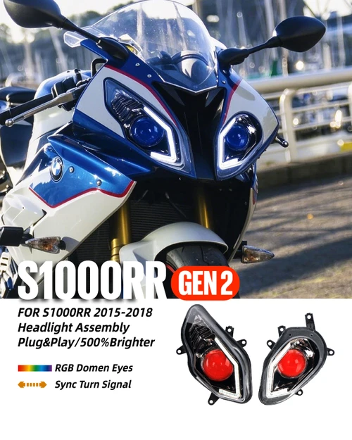 Fit for BMW S1000RR 2015-2018 Full LED Headlight Assembly E-mark Certification