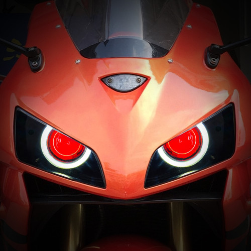 Automotive Red Angel Eyes Hid Projector Aseembly Headlight For Honda Cbr600 03 06 04 05 Headlight Assemblies