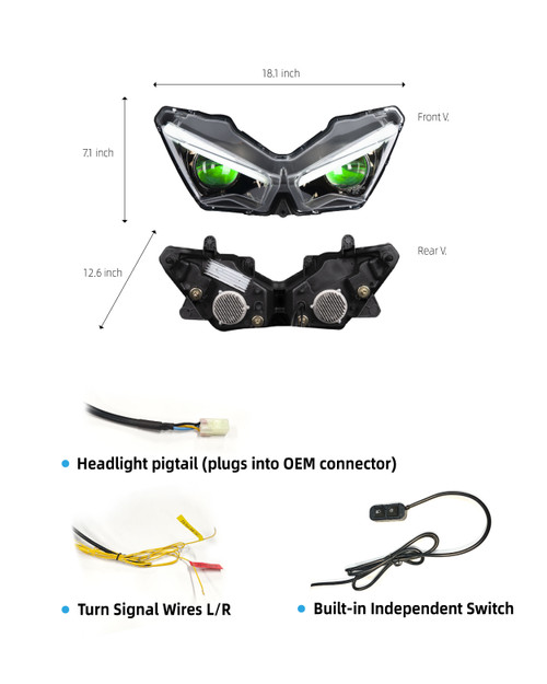 Kawasaki Ninja ZX4RR ZX-4RR 2023 LED Headlight
