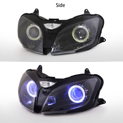 Fit for Kawasaki Ninja ZX9R 2000-2003 LED Angel Eye Headlight Assembly