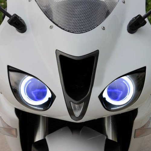 Fit for Kawasaki Ninja ZX6R 2007-2008 LED Angel Eye Headlight Assembly