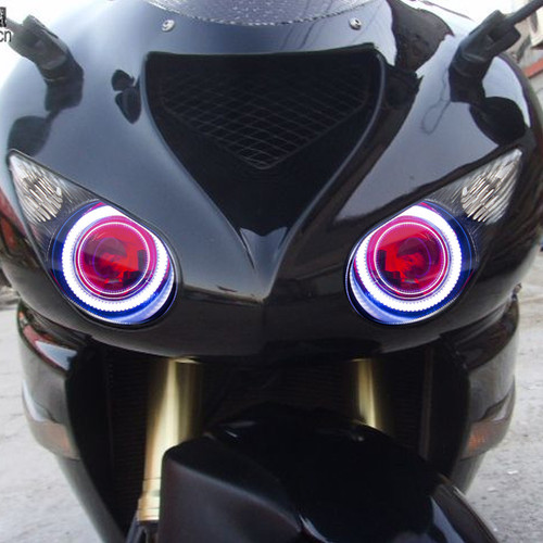 Fit for Kawasaki Ninja ZX10R 2006-2007 LED Angel Eye Headlight Assembly