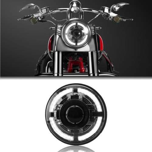 HL☺︎ 7 Inch LED Headlamp fit for Harley Davidson Street Glide - KTmoto