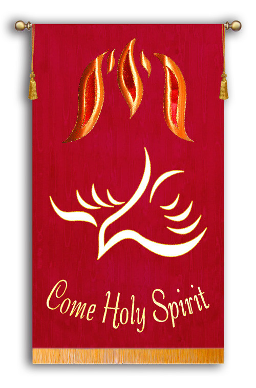 Come Holy Spirit Dove Church Pentecost banner
