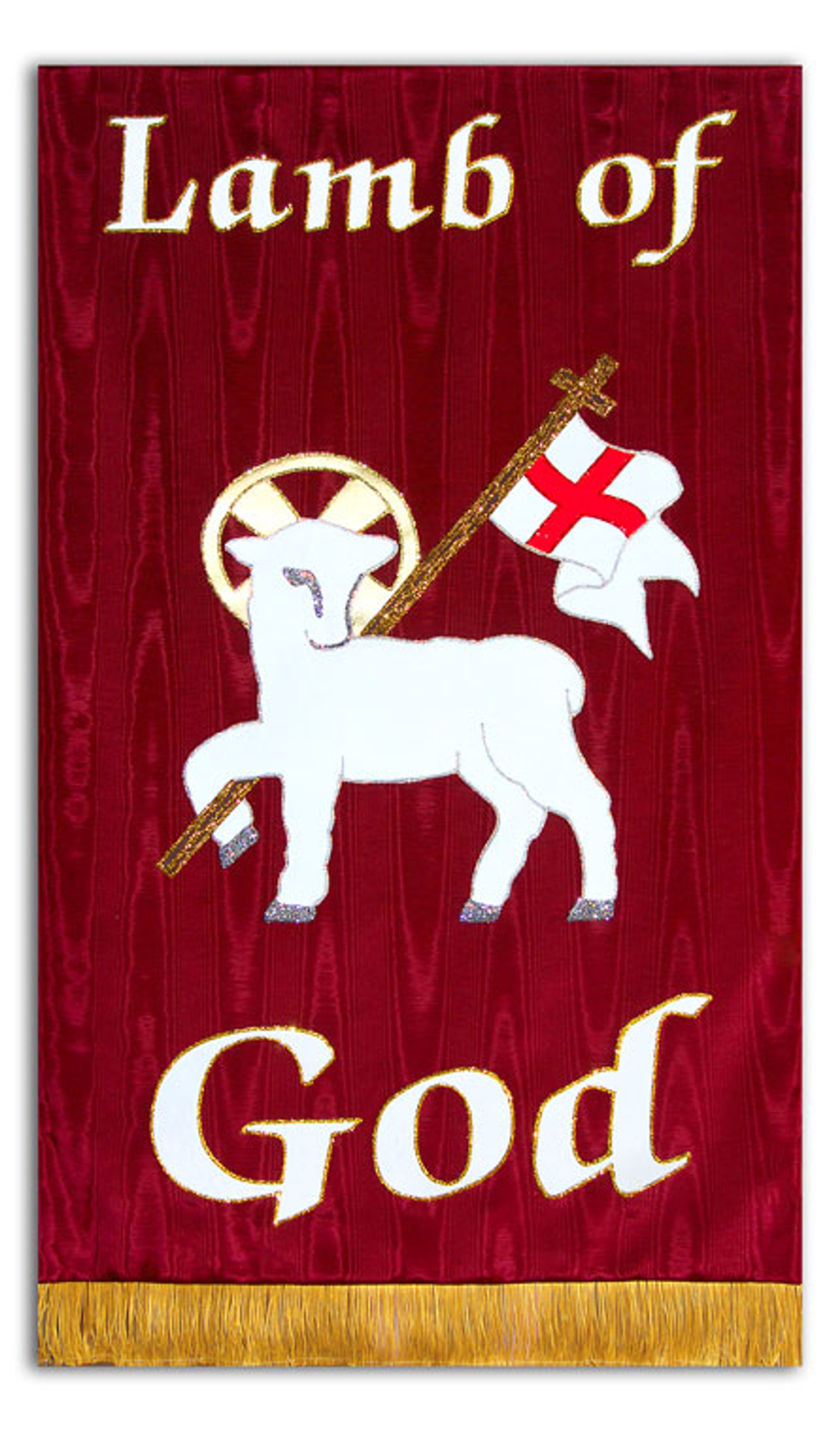 Lamb of God Lamb with Christian Flag Christian Banners for Praise