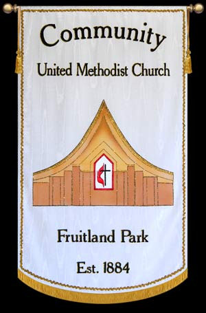 UMC - Community Fruitland Park church banner by Christian Banners