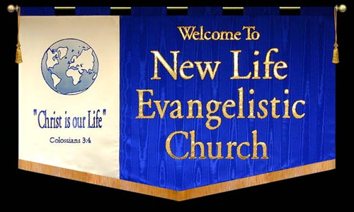 Welcome To ... Your Church ! church banner by Christian Banners