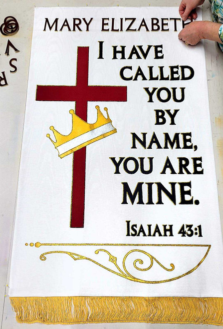 Customize this funeral banner
