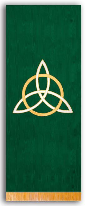 Ordinary Time Green Slim Trinity Symbol Church Worship Banner