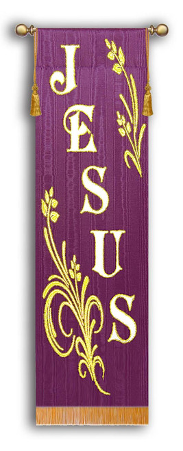 JESUS- Skinny Amethyst Church Banner Sets JESUS- Skinny Amethyst Church Banner Sets