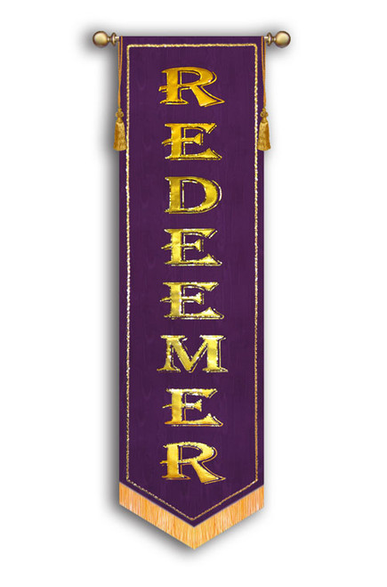 Redeemer - slim Worship Banner