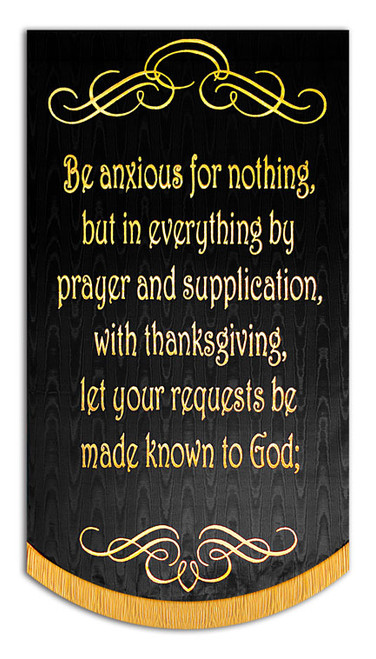BE ANXIOUS FOR NOTHING - PHIL-4:6-7 - A - Sale Banner - 7' x 48"