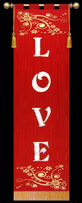 Advent Banner shown on red