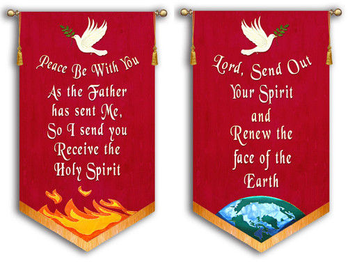Peace Be With You + Lord Send out Your Spirit - 2 Banner SET