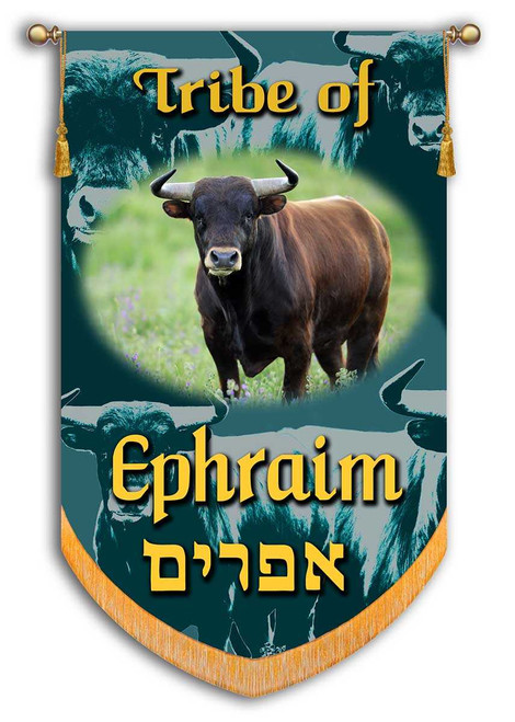 Tribes of Israel - Tribe of Ephraim printed Banner - fully lined by Christian Banners