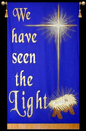 We have seen the Light church banner by Christian Banners