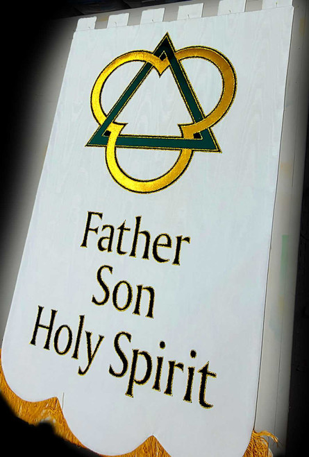 Trinity Symbol Father Son and Holy Spirit - Trinity Sunday Church Banner