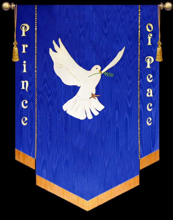 Royal Blue Church worship Banner