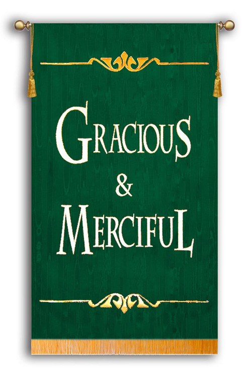 Gracious & Merciful Sanctuary Banner
Green Background