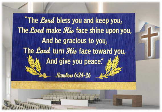 The Lord bless you and keep you - Numbers 6 - Horizontal Praise Banner