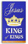 Jesus King of Kings Sanctuary banner on blue