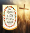 Give Thanks to the Lord Psalm 106 with Wreath Church Thanksgiving Banner