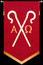Symbol - Alpha Omega with staffs Advent
