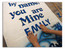 Close-up of interchangeable letters for the Church Baptism Banner