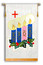 Advent banner Shown on White Background