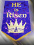 Corsair Blue Background Easter church banner