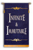 Infinite and Immutable Sanctuary Banner
Navy Blue Background
