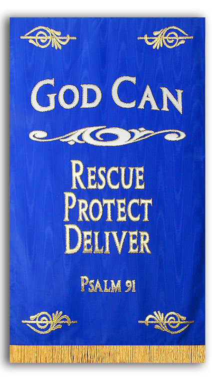 God Can Rescue Protect Deliver Banner