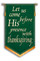 Green Background Worship Banner