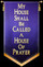 Navy color church prayer banner