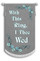 Gray Background with White Text and Teal Flowers