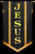 JESUS Praise Banner Shown on Black background