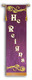 He Reigns - Skinny Amethyst Church Banner Sets