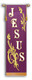 JESUS- Skinny Amethyst Church Banner Sets