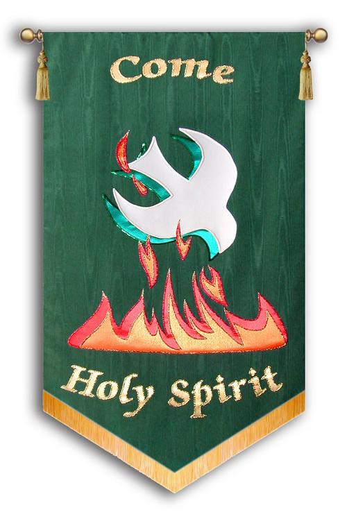 Come Holy Spirit Dove Flames - Christian Banners for Praise and Worship