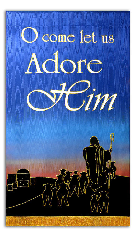 2014 Christmas O Come let us adore Him - Christian Banners ...