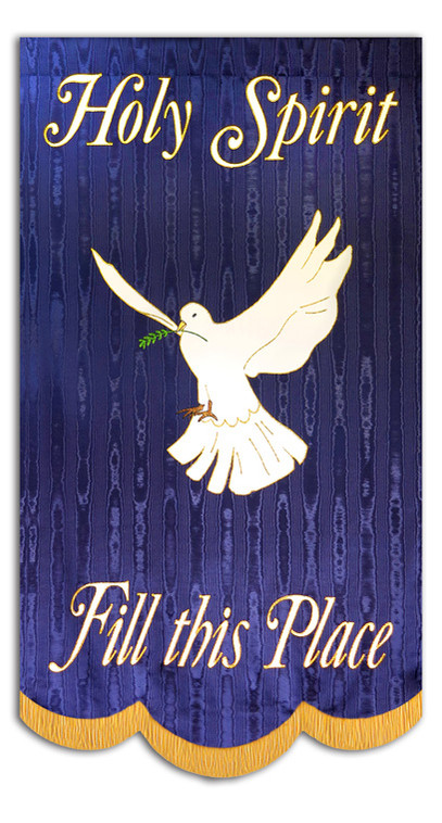 Great Pentecost Church wall hanging with Dove