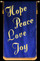 Church banner for Advent on blue background