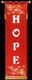 Hope Advent Church banner on red