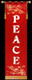 Church Advent Banner on red background