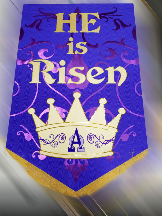 He is Risen Crown and Swirls 2023