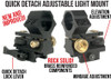 Wicked Lights W403iC Deluxe Night Hunting Light Kit mount