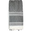 Tactical Woven Shemagh Scarf White / Black 70-01