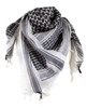Tactical Woven Shemagh Scarf White / Black 70-01