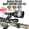 Wicked Lights® W404iC DELUXE with Red, Green, and White LED Night Hunting Kit for Coyote, Hog, Predator