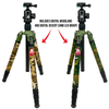 REKON Outdoor Gear™ CT-1 Carbon Fiber Tripod with BH-1 Ball Head, RTA1 Picatinny to Arca-Swiss Mount, and VM-1 Vice Mount